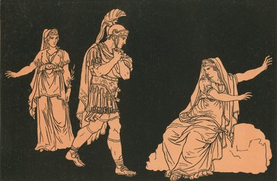 Aeneas und der Schatten von Dido von Bartolomeo Pinelli